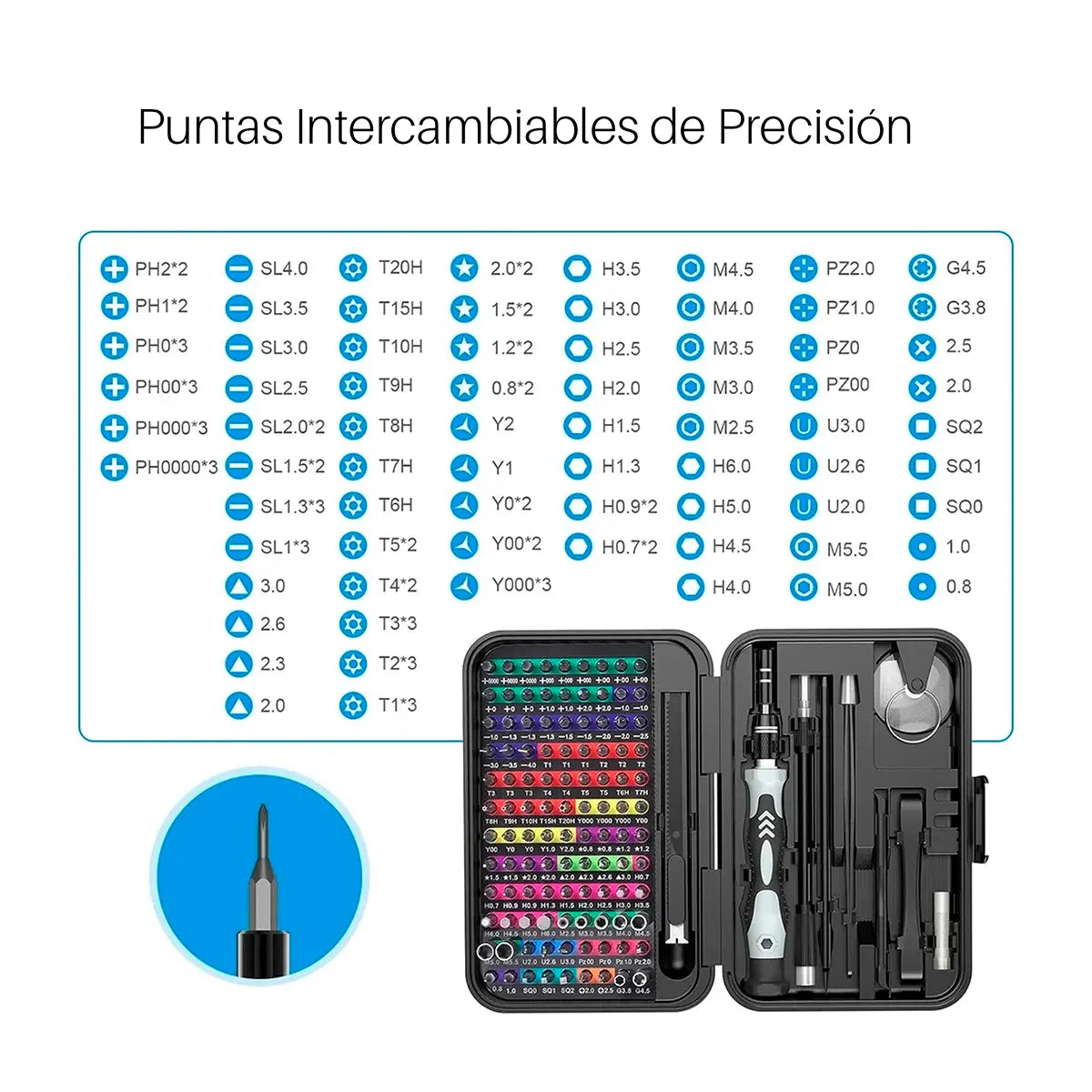 Juego de destornillador de Precisión MIYAKO 132 en 1 TK-132N1