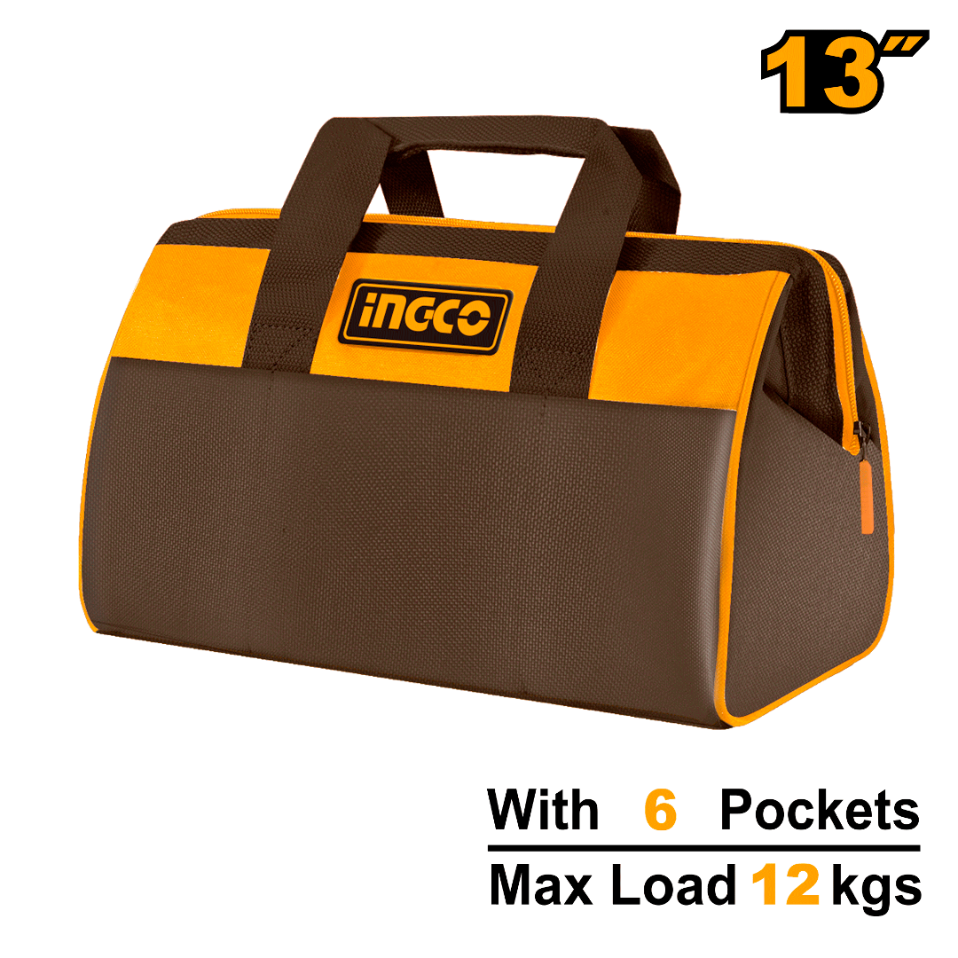 Bolso de 13 pulg con 6 bolsillos INGCO HTBG281328