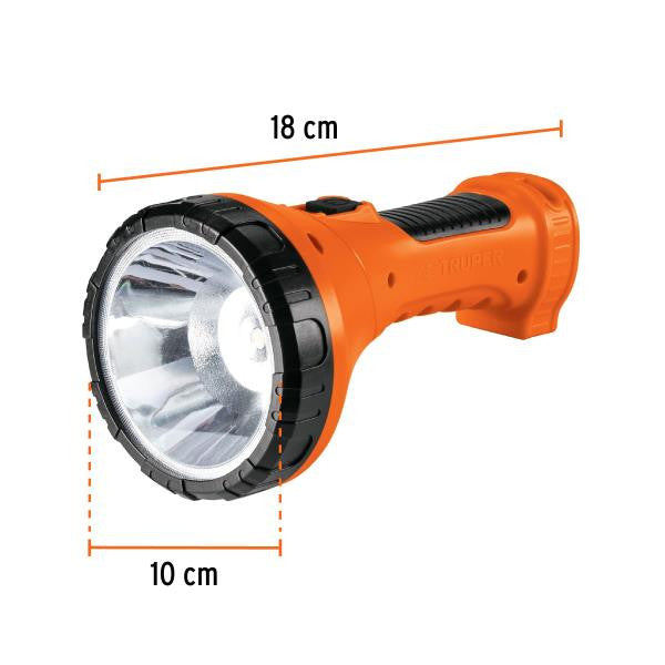 LILE-9T Linterna plástica 1 LED 150 lm recargable, Trupe - 16005