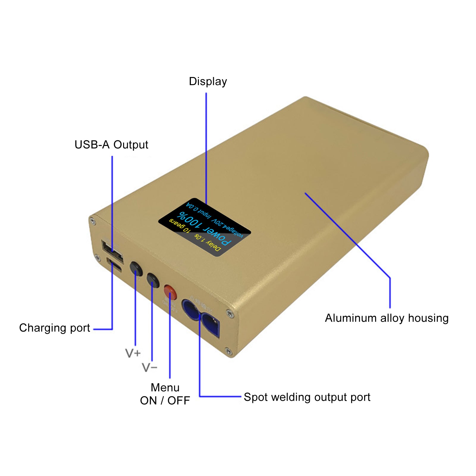 Soldador de Punto Portátil DX10 10600