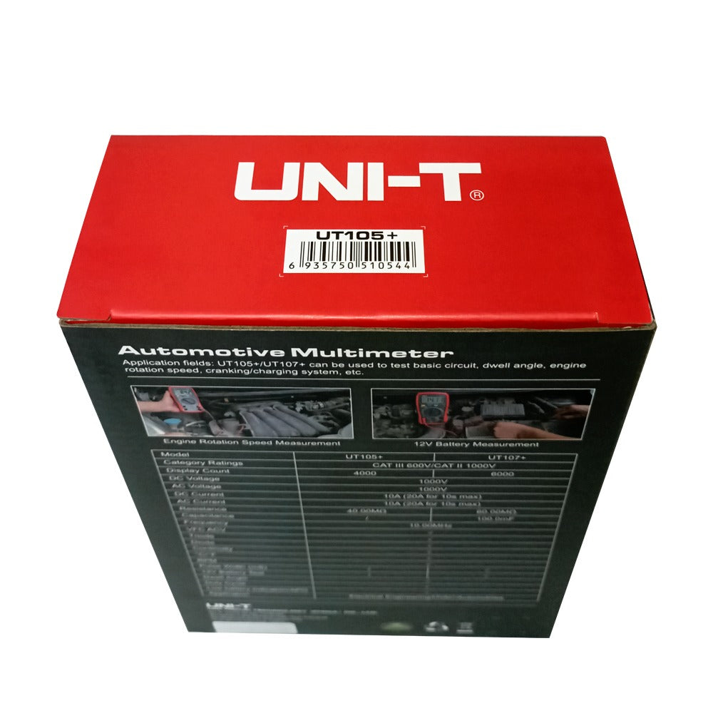 Multimetro Automotriz TRUE RMS 1000v AC/DC "UNI-T" UNIT UT-105+ / UT105+