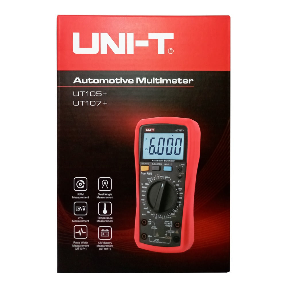 Multimetro Automotriz TRUE RMS 1000v AC/DC "UNI-T" UNIT UT-105+ / UT105+