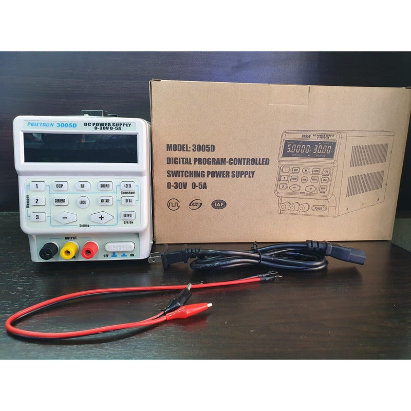 Fuente De Alimentación Peltron 30v 5 A (5 Dígitos/4digitos)