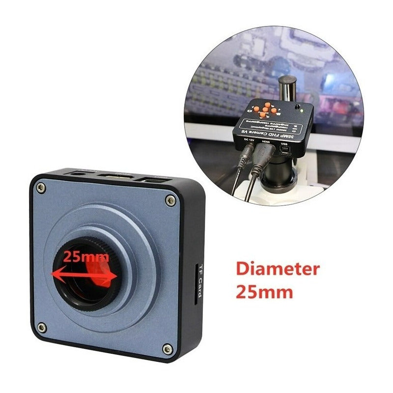 Cámara Para Trinocular 38mp Fhd V6 - 1080px 60 Fps