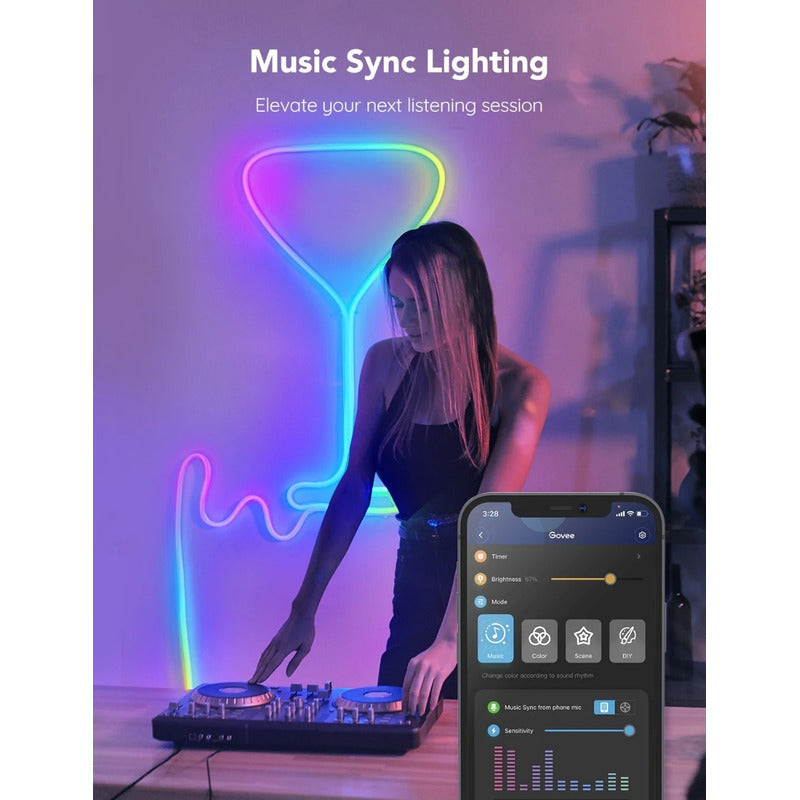 Luz Led Tira De Neon Govee 2 Metros