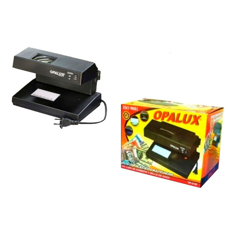 Detector De Billetes Falsos Opalux Maquina Con Switch OP-2138