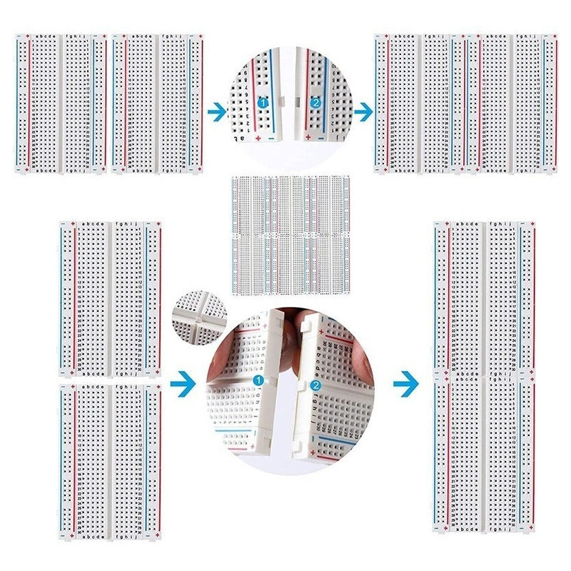 Mini Protoboard De 400 Puntos Breadboard