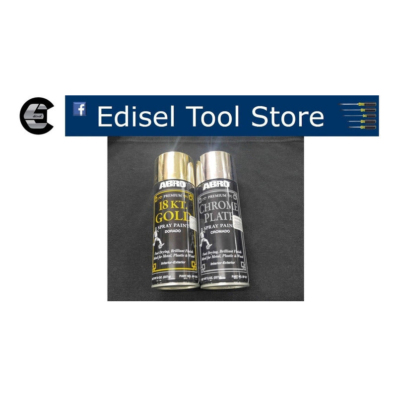Pintura En Spray Color Oro Y Cromado