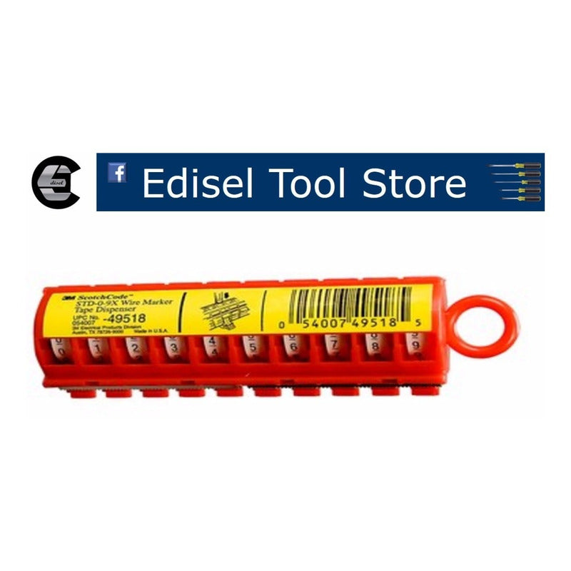 Dispensador De Cintas Con Cinta Para Marcar Alambres 3m