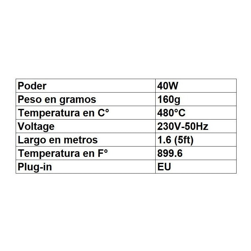 Cautin Weller De 40w Punta Plana Sp40n