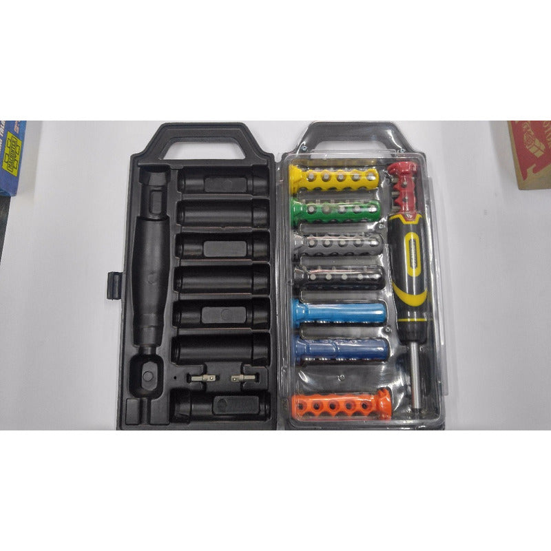 Juego De Dados Y Puntas Con Destornillador De Ratchet