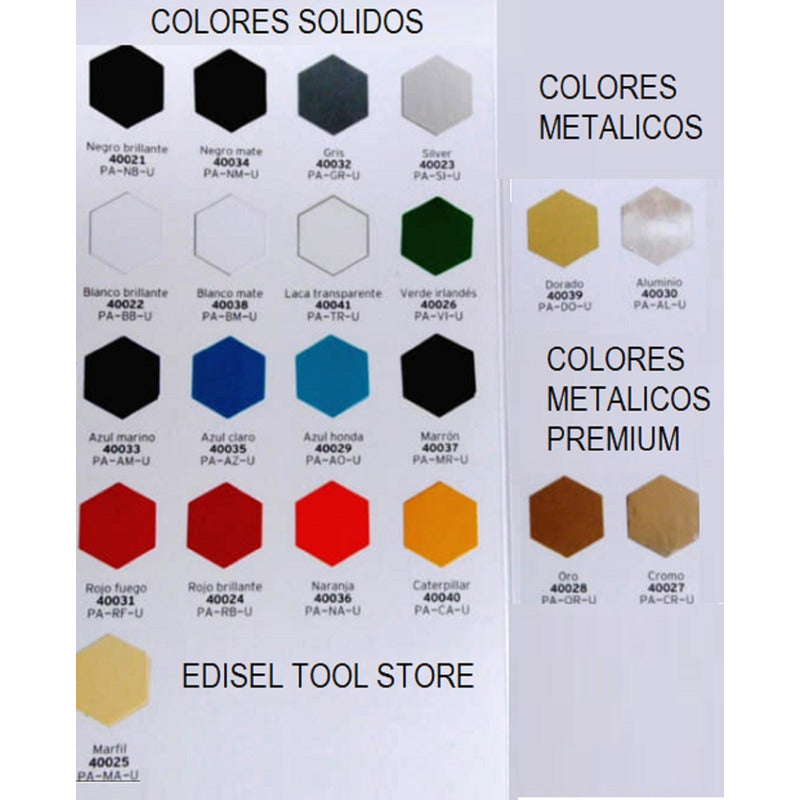 Pintura Spray Colores Sólidos 400 Ml