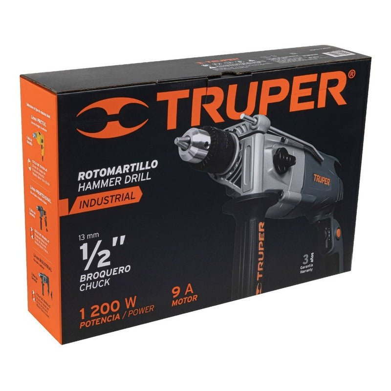 Taladro Percutor O Rotomartillo Industrial Truper De 1200w