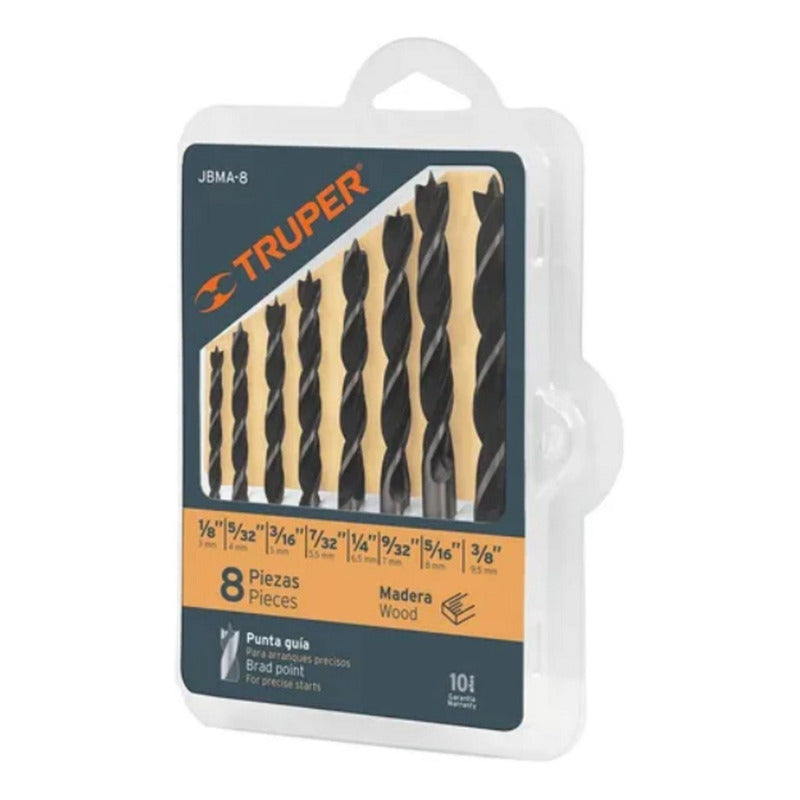 Brocas Para Madera 8 Pzs Truper