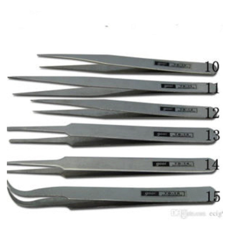 Pinza De Precisión Curva Antiestática Goot TS-15