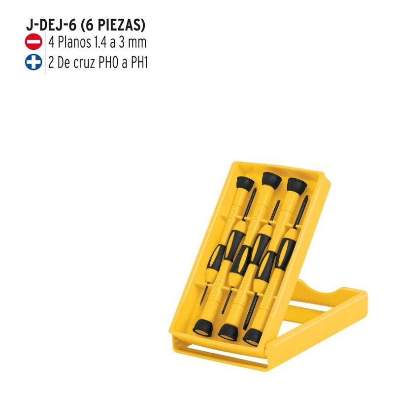 Juego Con 6  Desarmadores De  Joyero  Pretul 21381