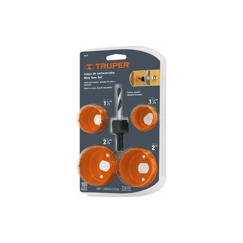 Juego De Cortacirculos Truper