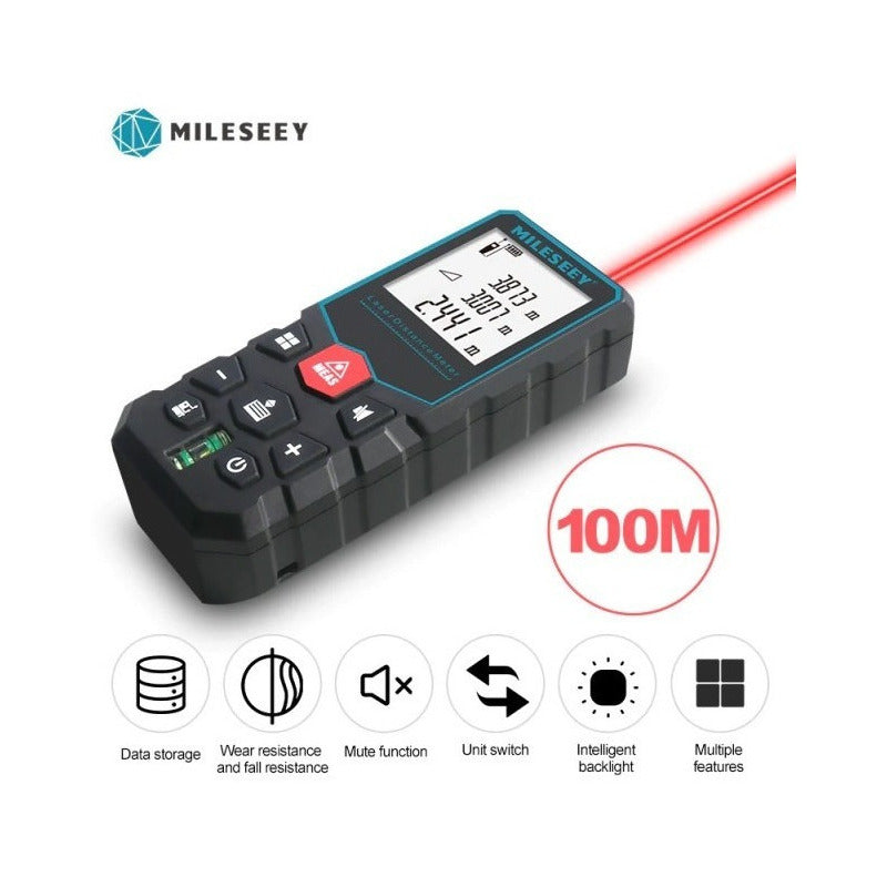 Medidor De Distancia Laser 100 Metros MILESEEY