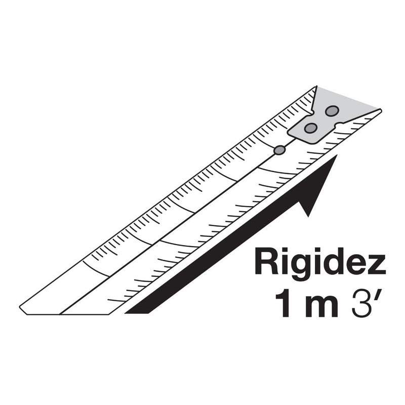 Wincha Amarilla 3 M Cinta 13 Mm, En Tarjeta, Pretul