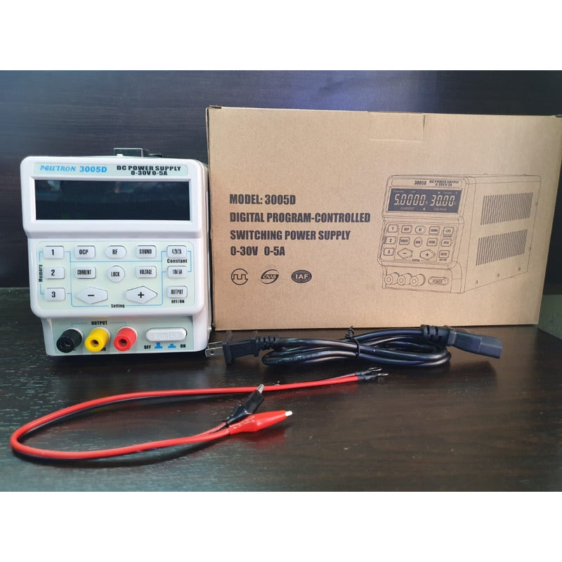 Fuente De Alimentación Peltron 30v 5 A (5 Dígitos/4digitos)