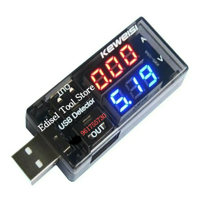 Medidor Digital De Corriente Y Voltaje Usb