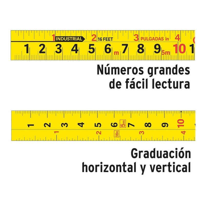 Wincha Compacta Contra Impactos 3 M Cinta 16 Mm, Truper