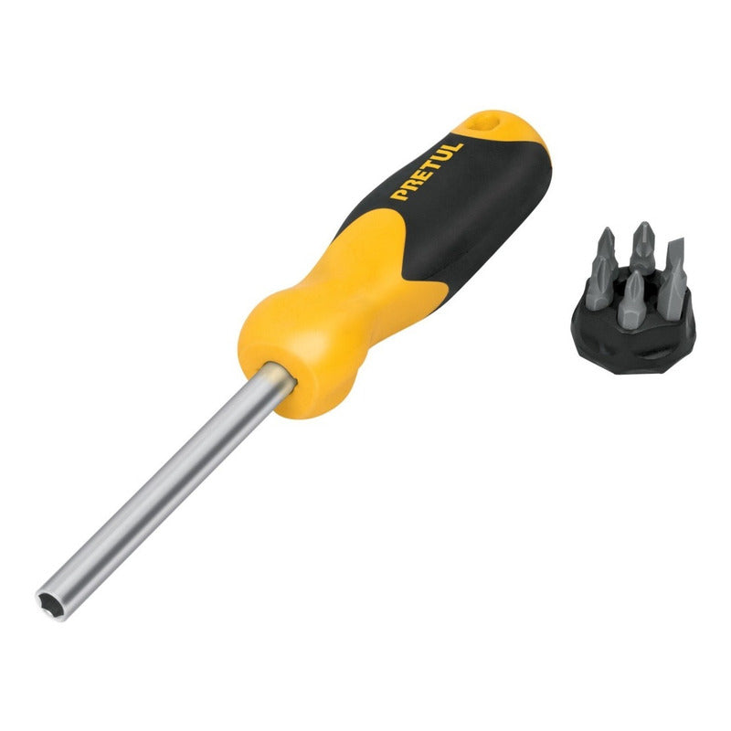 Desarmador Con 6 Puntas, Pretul 21372