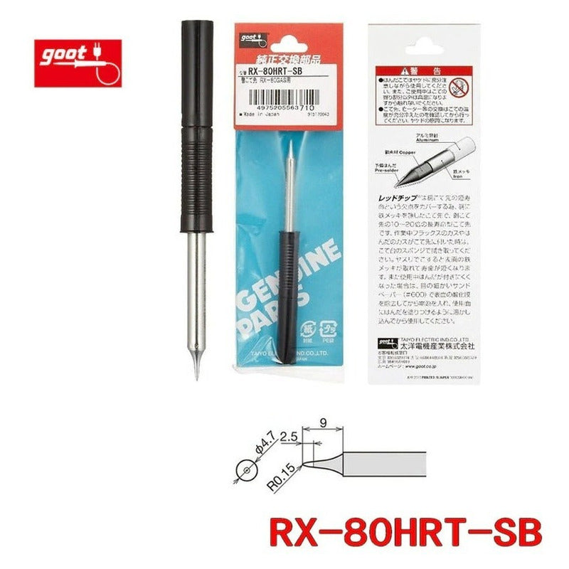 Punta Fina Para Estación Goot Modelo Rx-80 Hrt- Sb