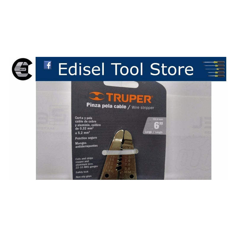 Pinza Pela Cable De 6 Pulgadas  Truper