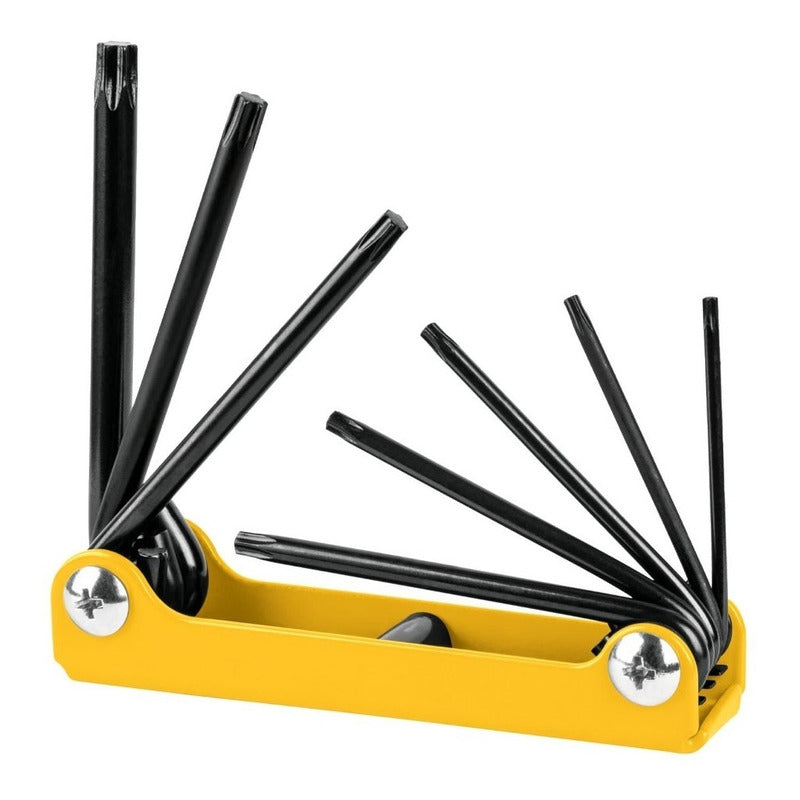 Juego De 8 Llaves Torx Tipo Navaja, Cuerpo De Lámina, Pretul